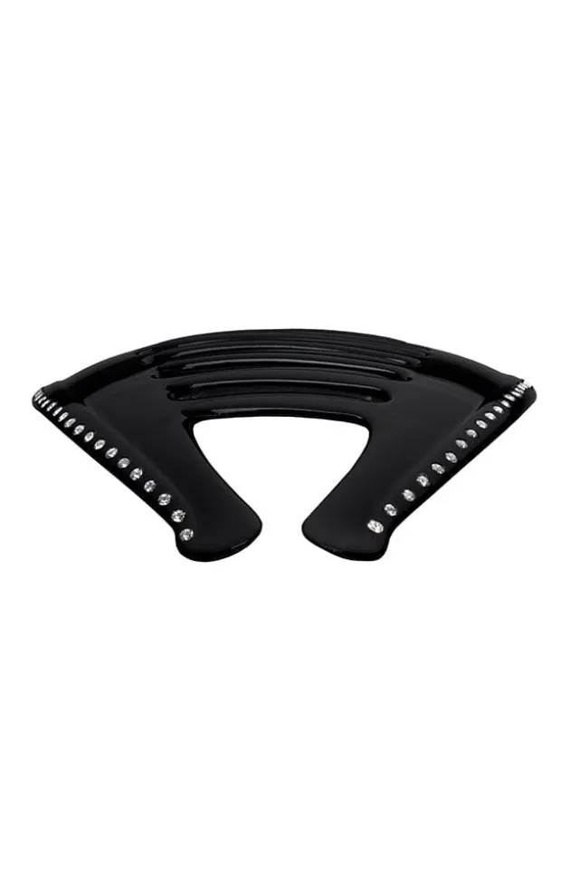 Belle Crystal Large Interlocking Comb Pair