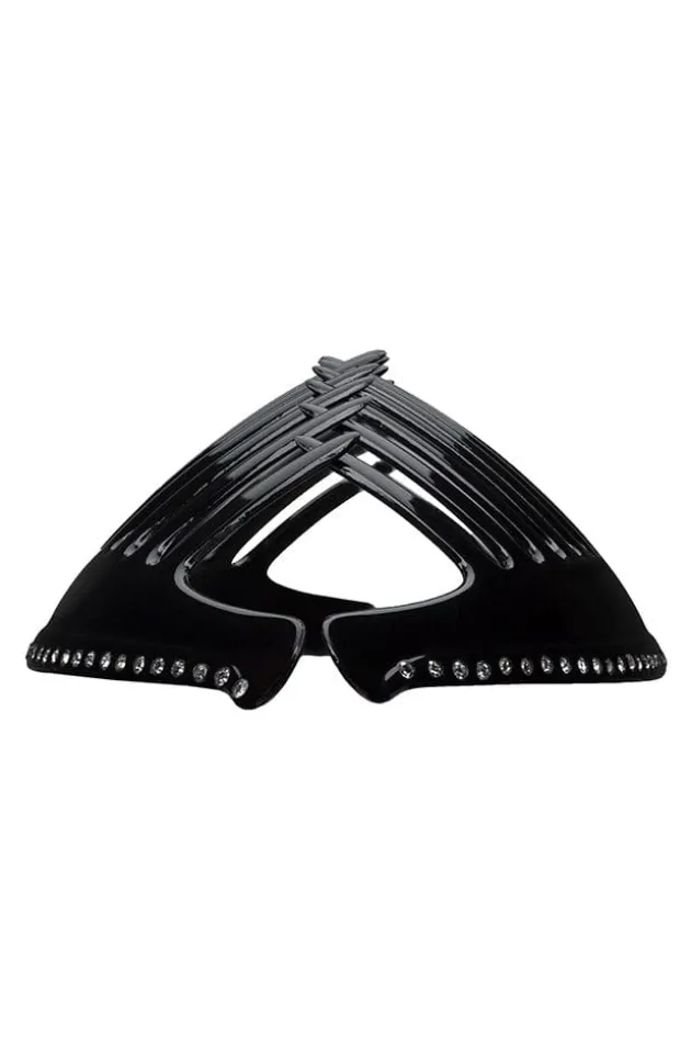 Belle Crystal Large Interlocking Comb Pair