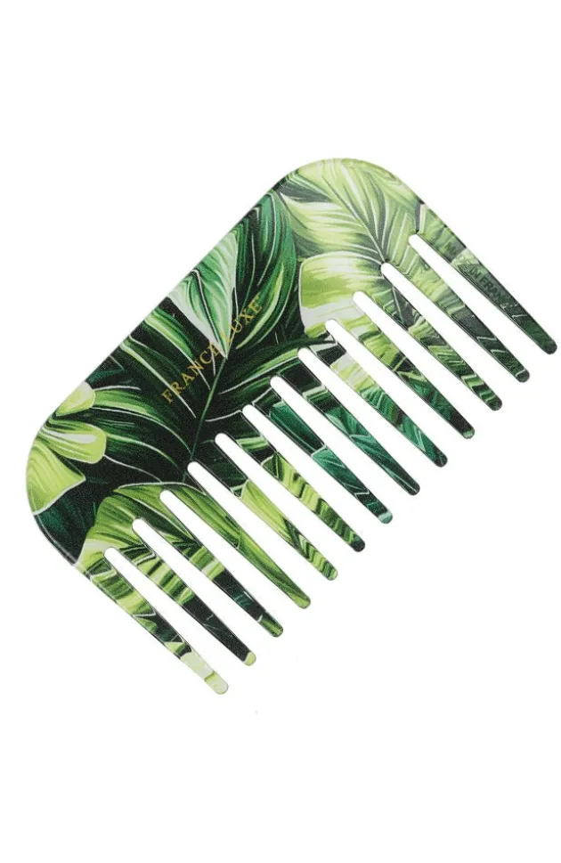 Botanical Small Comb - Green Floral