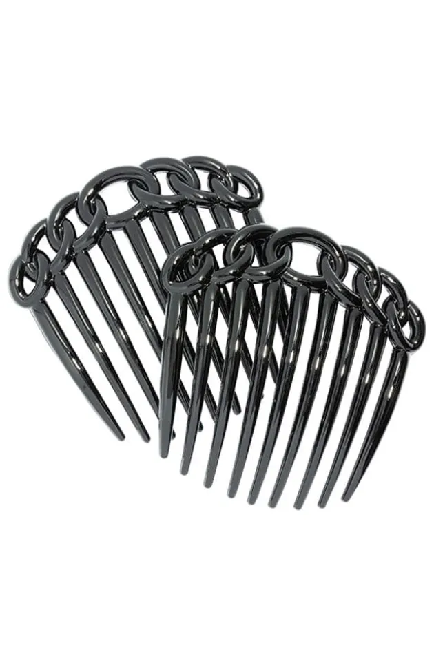 Chain Link Side Comb Pair Classic
