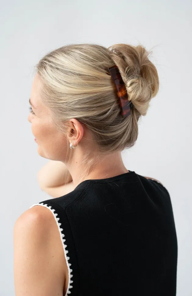 Classic Rectangle Barrette - French Classic