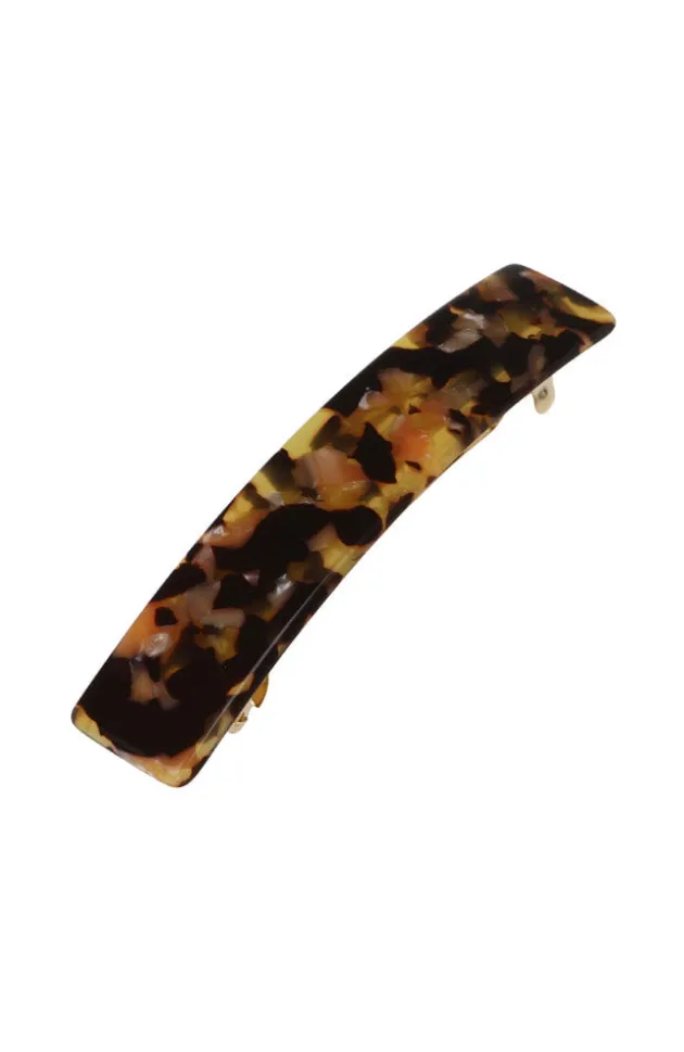 Classic Rectangle Barrette - Pink Tokyo