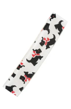 Classic Rectangle Barrette - Scottie Dog