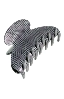 Couture Claw Clip - Plaid Black