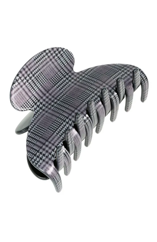Couture Claw Clip - Plaid Black