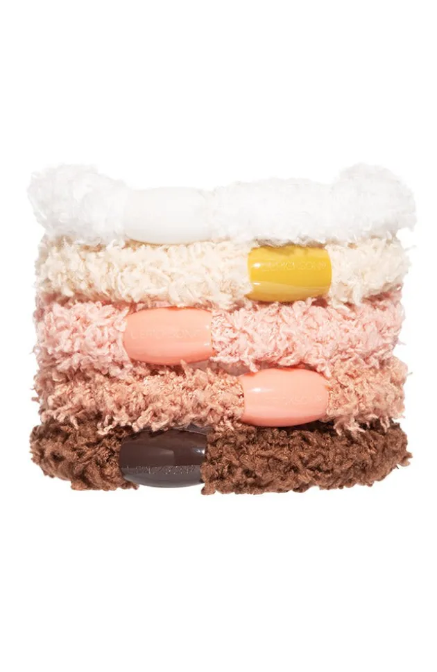 Cozy Pony, 5 Pack Soft Hair Ties