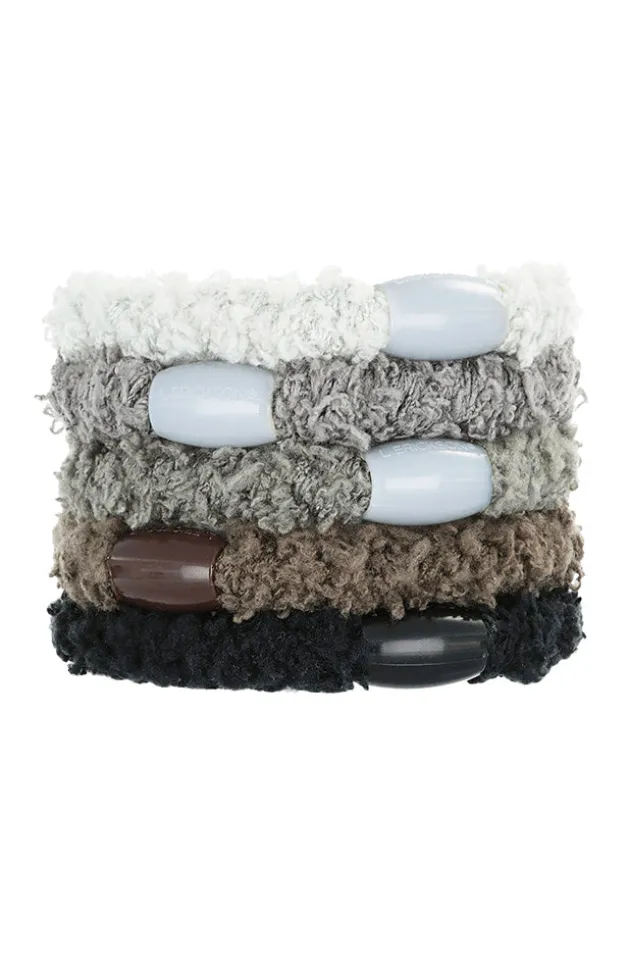 Cozy Pony, 5 Pack Soft Hair Ties
