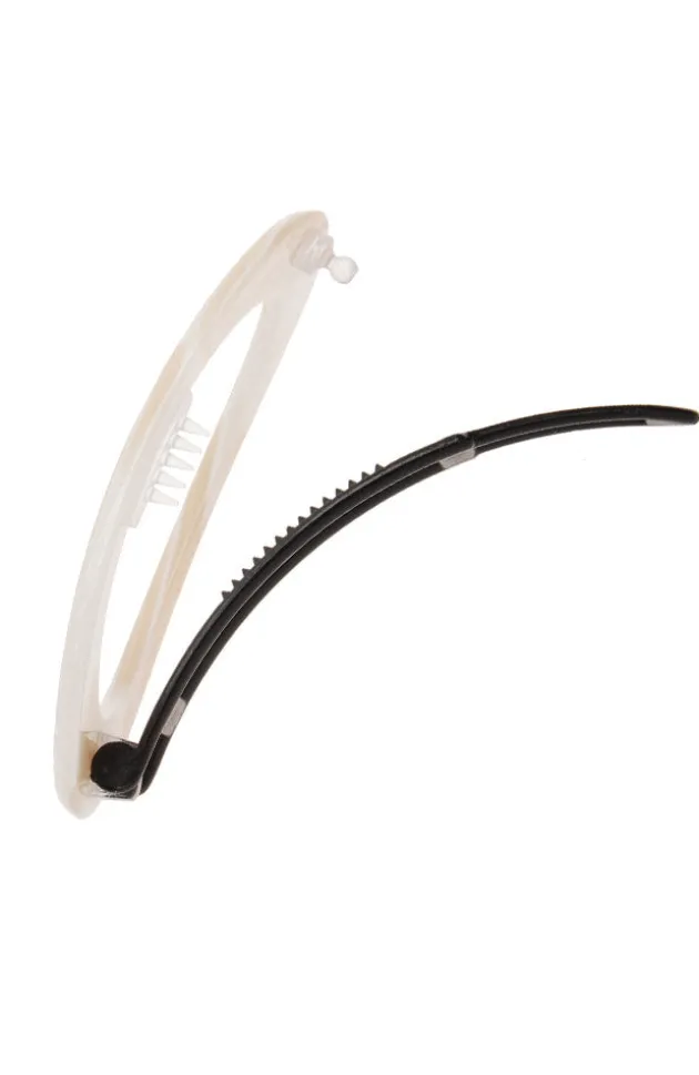 Cutout Oval Plastic Tige Boule Barrette - Classic