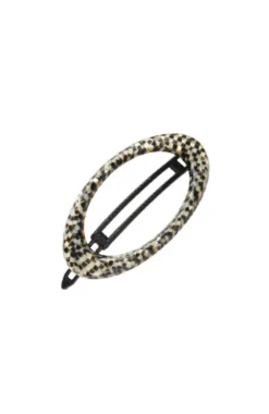 Cutout Oval Plastic Tige Boule Barrette - Classic