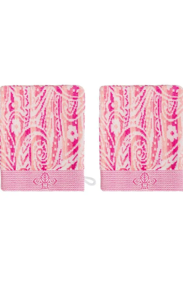 French-Style Bath Mitt 2-Pack - Fleur
