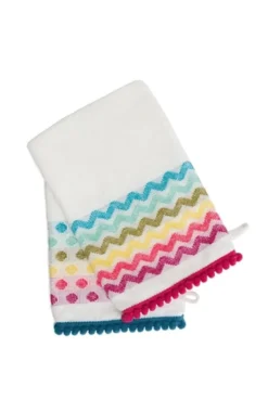 French-Style Bath Mitt 2-Pack - Pom Pom