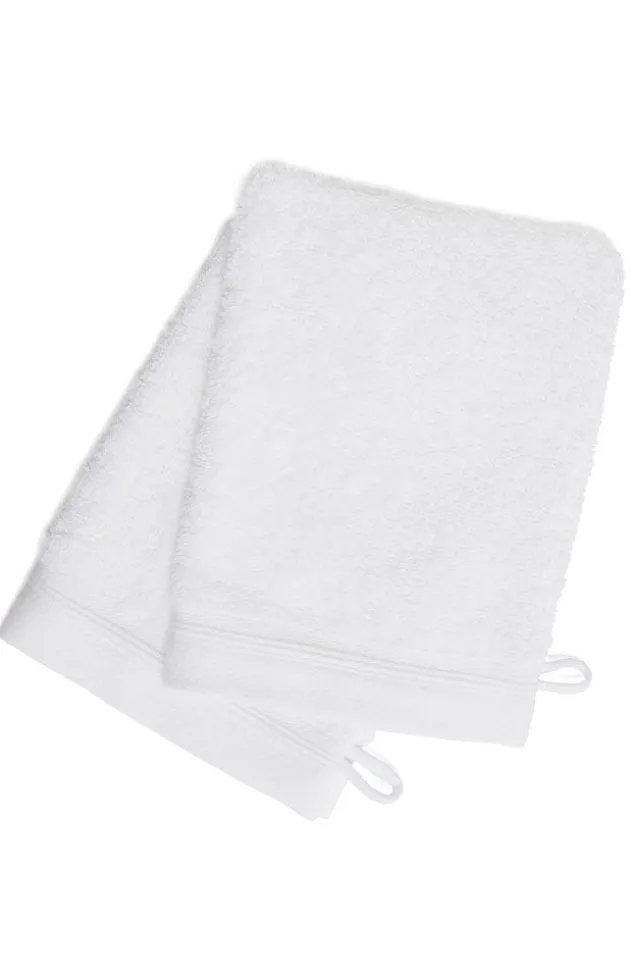 French-Style Bath Mitt 2-Pack - Solid