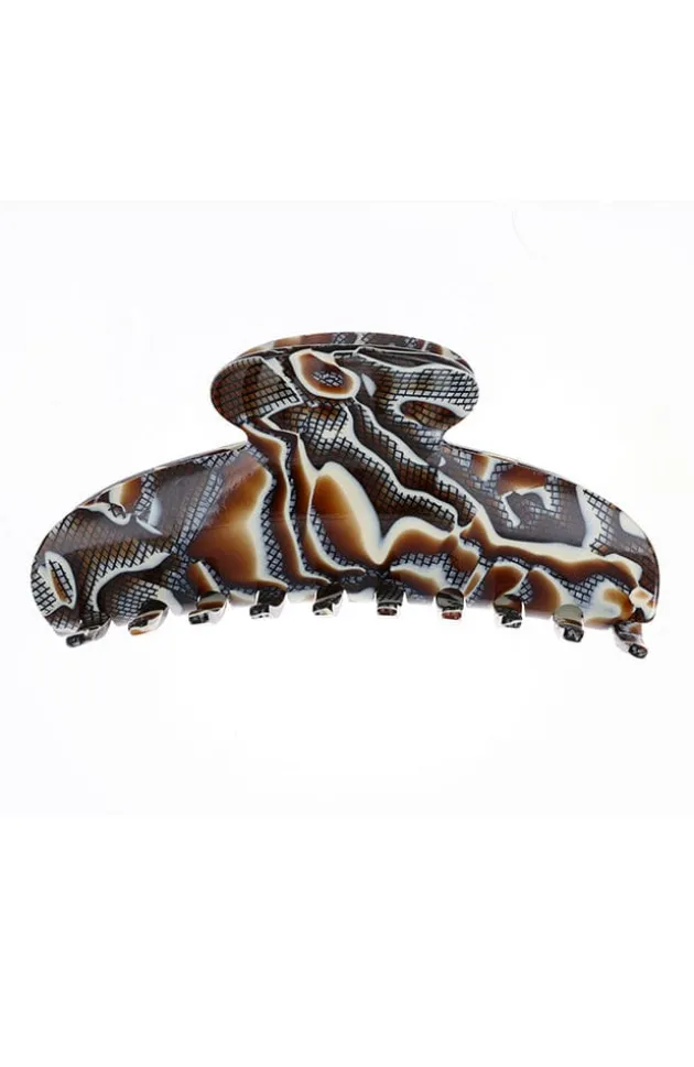 Jumbo Couture Claw Clip - Fudge