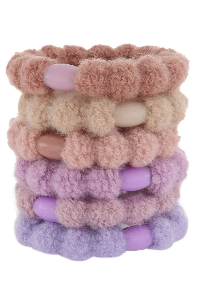 Knit Pony, 6 Pack Soft Hair Ties