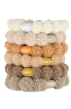 Knit Pony, 6 Pack Soft Hair Ties