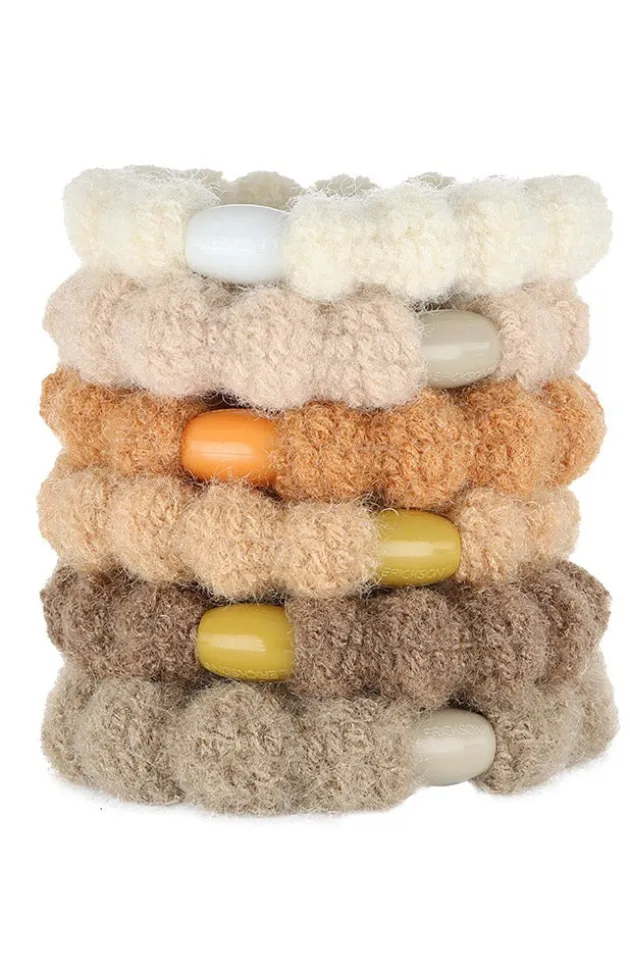 Knit Pony, 6 Pack Soft Hair Ties