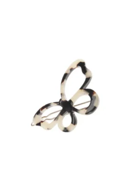 Large Cutout Butterfly Tige Boule Barrette - Classic