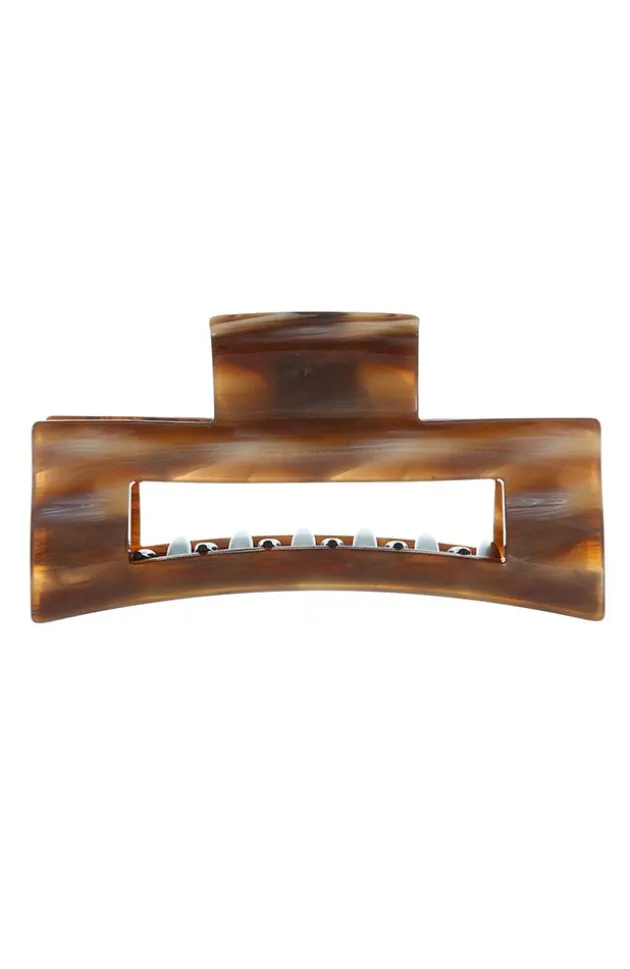 Large Cutout Rectangle Claw Clip - Classic