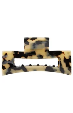 Large Cutout Rectangle Claw Clip - Classic
