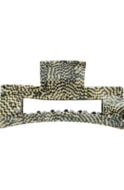 Large Cutout Rectangle Claw Clip - Classic
