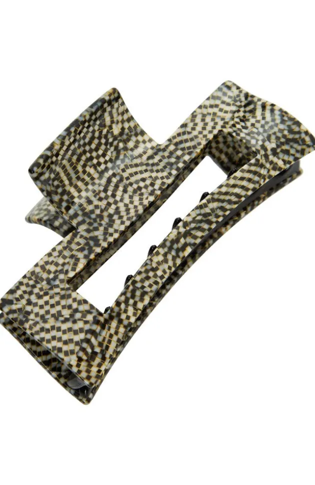 Large Cutout Rectangle Claw Clip - Classic