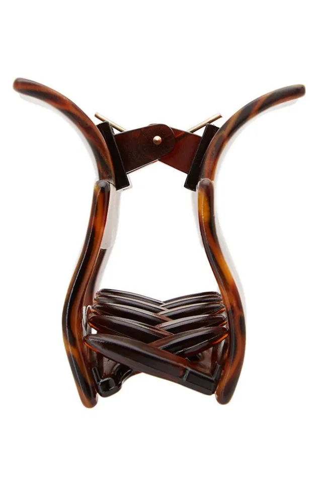 Large Cutout Rectangle Claw Clip - Classic
