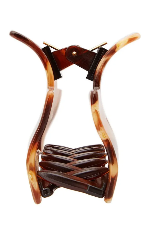 Large Cutout Rectangle Claw Clip - Classic
