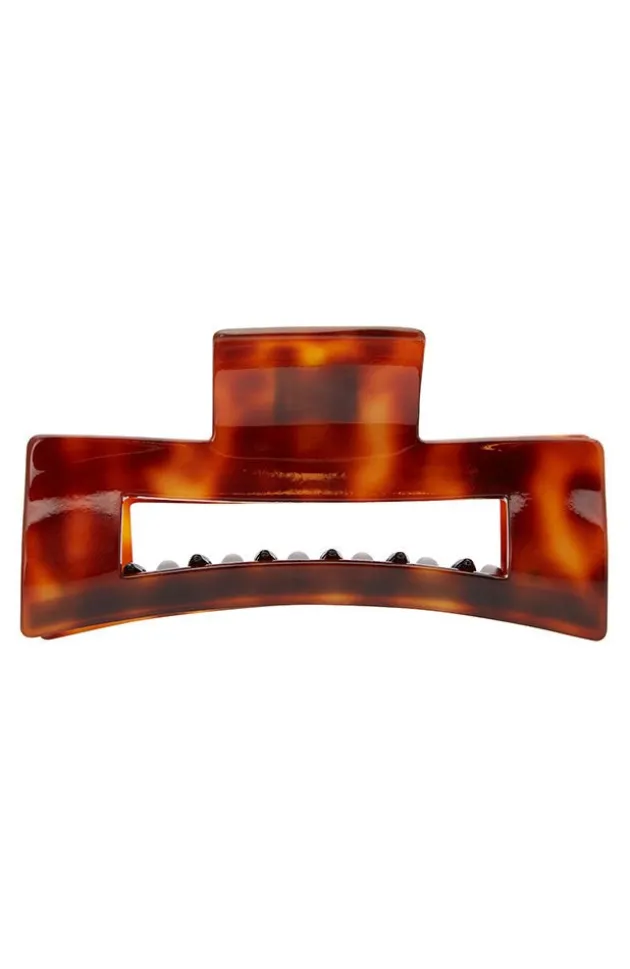 Large Cutout Rectangle Claw Clip - Classic
