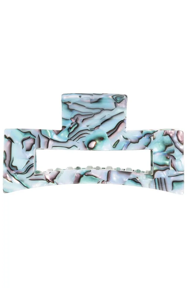 Large Cutout Rectangle Claw Clip - Classic