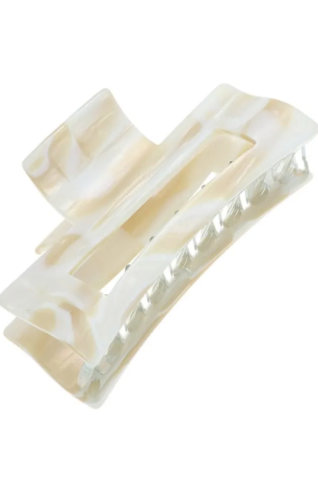 Large Cutout Rectangle Claw Clip - Classic