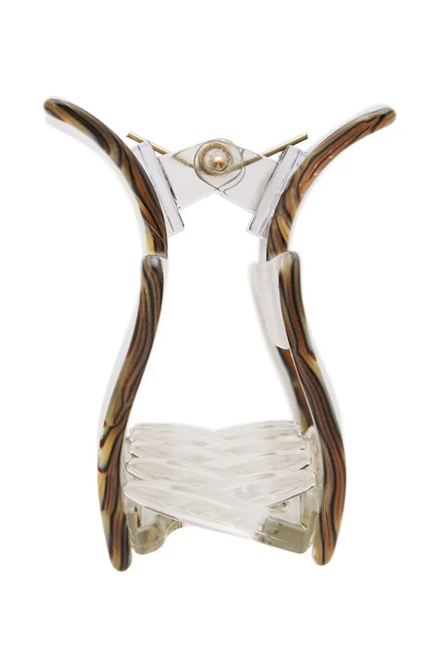 Large Cutout Rectangle Claw Clip - Classic