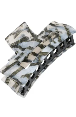 Large Cutout Rectangle Claw Clip - Helix
