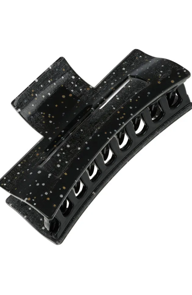 Large Cutout Rectangle Claw Clip - Galaxy