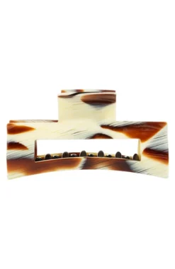 Large Cutout Rectangle Claw Clip - Classic