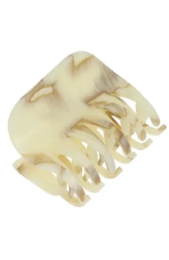 Large Double Tooth Claw Clip - Carrara
