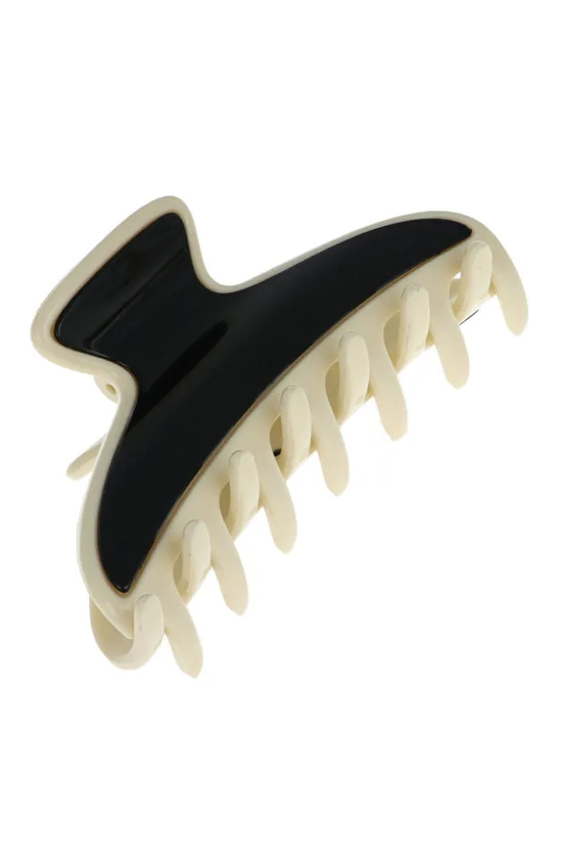Maybell Claw Clip - Black & Ivory