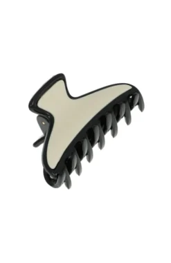 Maybell Mini Claw Clip - Black & Ivory