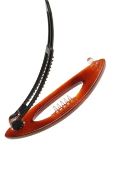 Mini Cutout Oval Plastic Tige Boule Barrette - Classic