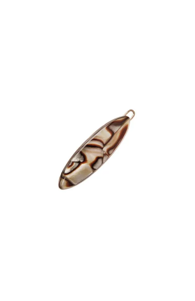 Mini Oblong Tige Boule Barrette - Classic