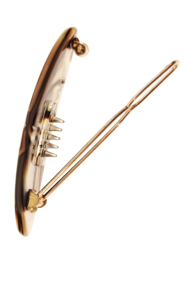 Mini Oblong Tige Boule Barrette - Classic