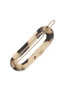 Mini Oval Tige Boule Barrette - French Classic