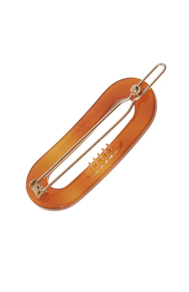 Mini Oval Tige Boule Barrette - French Classic