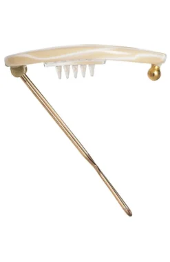 New Cutout Oval Tige Boule Barrette - Classic