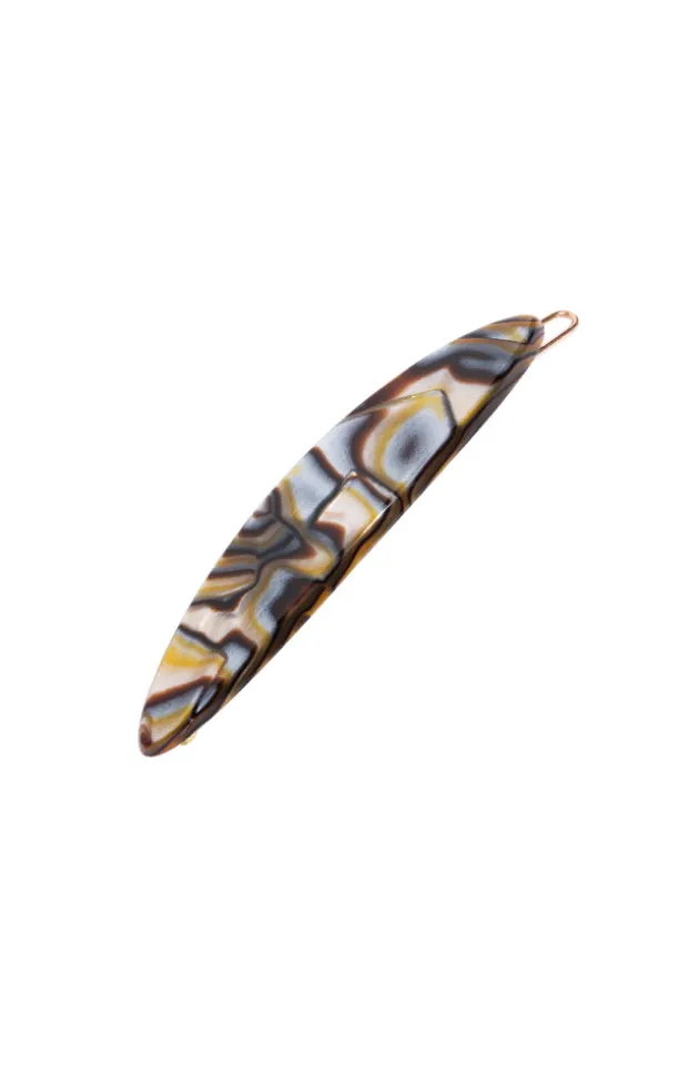 Oblong Tige Boule Barrette - Classic