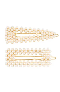 Pearl Tige Boule Barrette Set