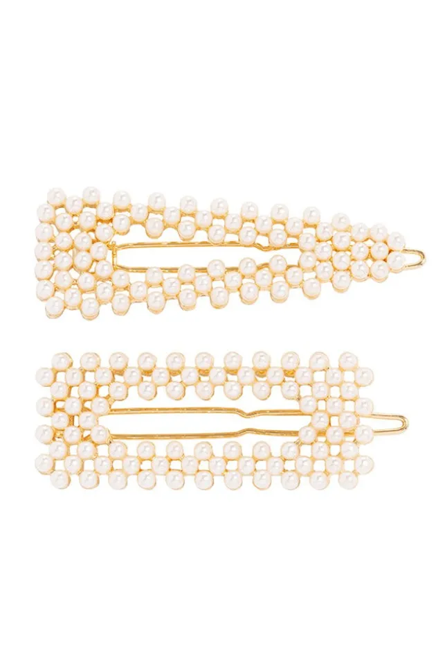 Pearl Tige Boule Barrette Set