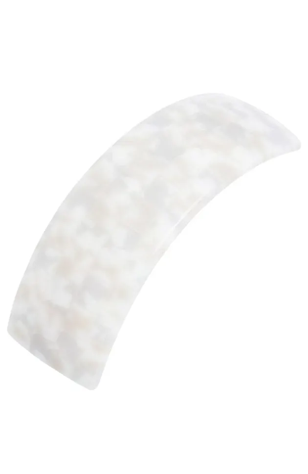 Rectangle Volume Barrette - Coconut Milk