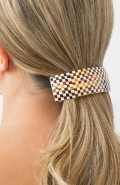 Rectangle Volume Barrette - French Classic
