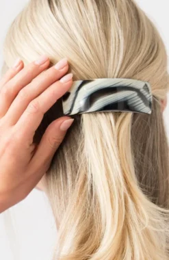 Rectangle Volume Barrette - French Classic