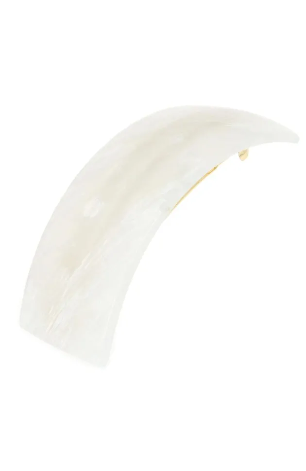 Rectangle Volume Barrette - Neige